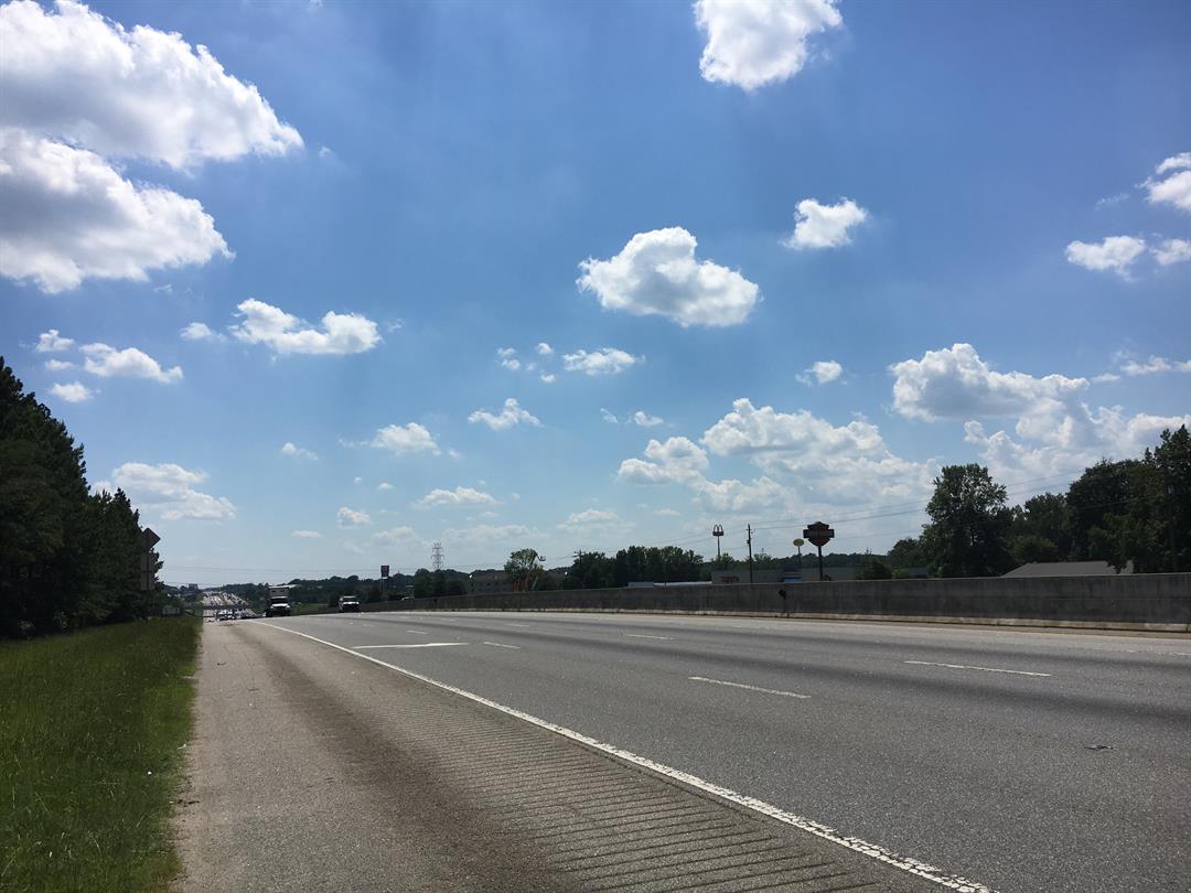 image looking down a highway