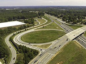 Exit 92 looking Southbound