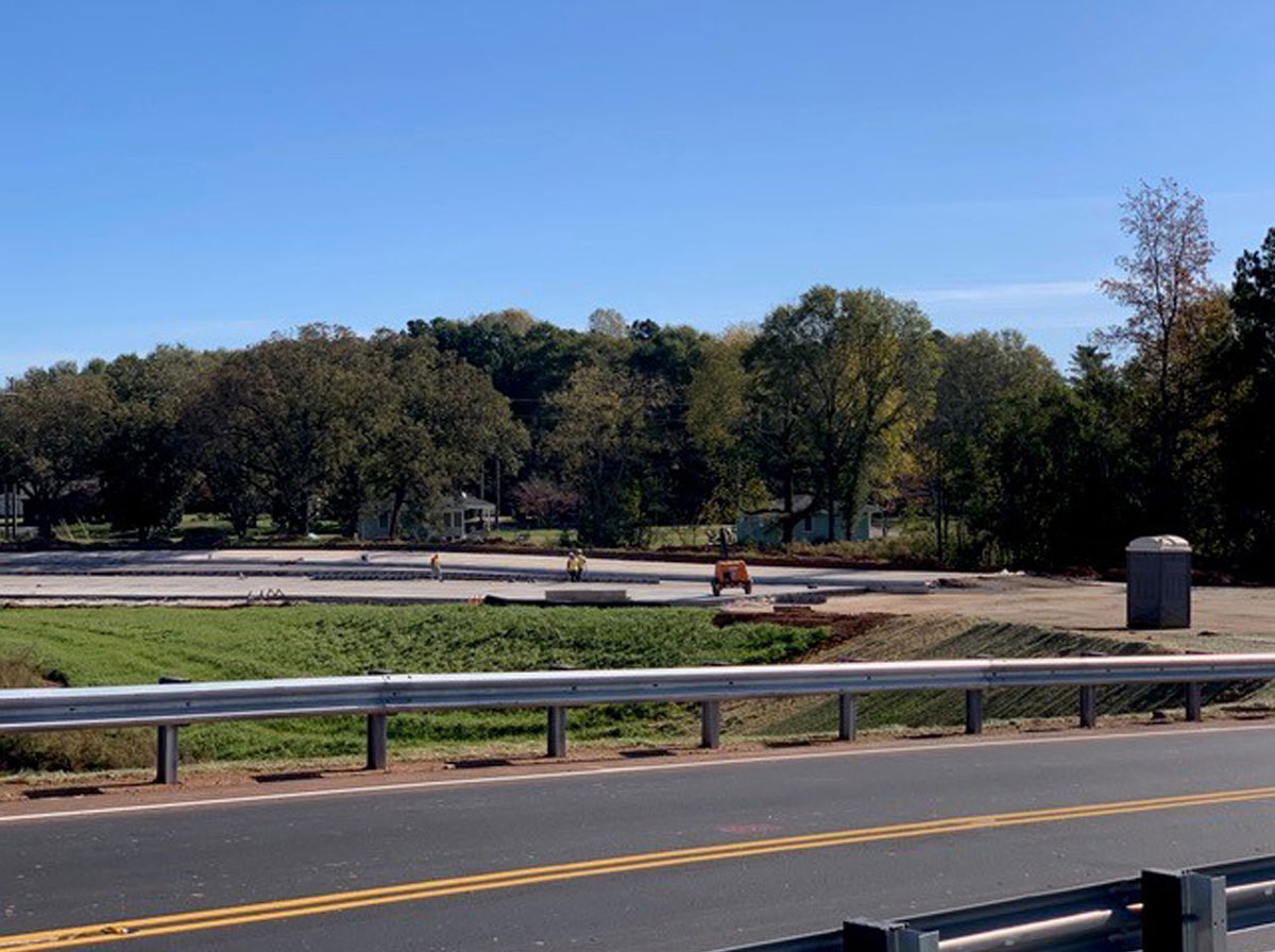 Interstate drainage construction