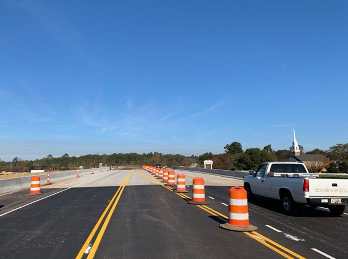 Interstate drainage construction