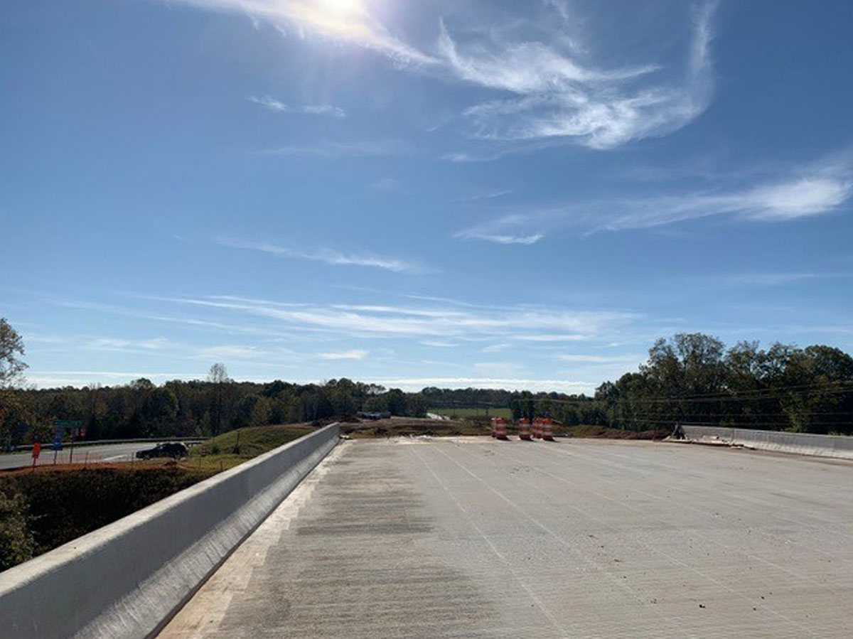 Interstate drainage construction