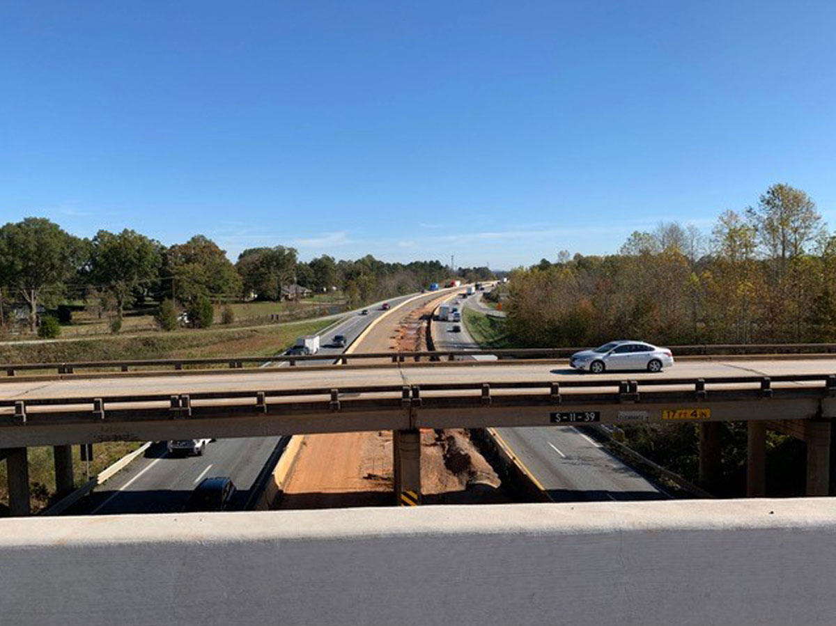 Interstate drainage construction