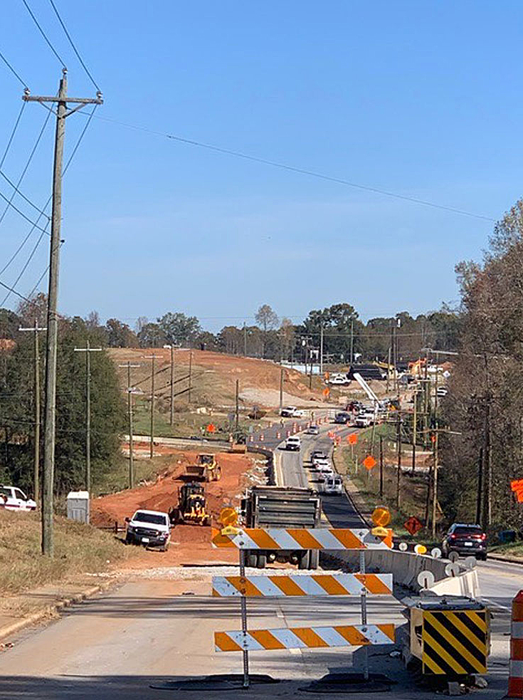 Interstate drainage construction