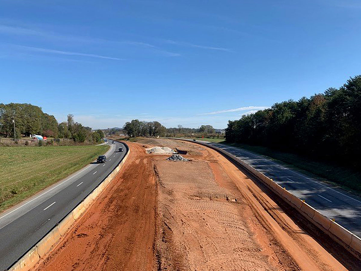 Interstate drainage construction