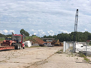 The new bridge for Macedonia Road in underway at Exit 87