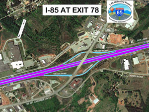 thumbnail of I-85 at exit 78 rendering