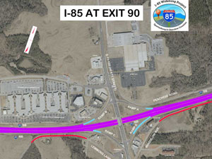 thumbnail 0f I-85 at exit 90 rendering